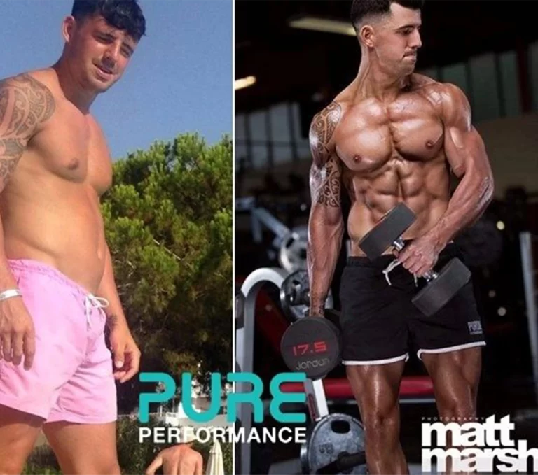 Pure Performance transformations James ready for his Fitness Photoshoot